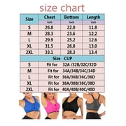 FANNYC Women's Front Zipper Closure Sports Bra Padded Racerback High Impact Support Yoga Running Gym Workout Fitness Bras Top Seamless Post-Surgery Bra Size S-2XL