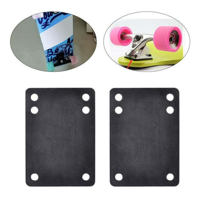 de patines para monopatín Longboard, goma, de 2, almohadillas de de tamaño 3 mm (1/8 ") 6 mm (1/4") patines de de ángel , 3mm DYNWAVEMX Almohadillas de choque para monopatín