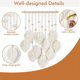 thumbnail image 3 of Decoración bohemia para colgar en la pared con macramé, tapiz de macramé con cuentas de madera y hojas para colgar en la pared, 3 of 3