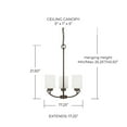 thumbnail image 3 of Capital Lighting 415231MB-338 Dixon 3 Light 17" Wide Chandelier - Black, 3 of 7