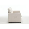 thumbnail image 5 of Derzers Velvet Tailored Backrest Convertible Sofa, Beige, 5 of 6