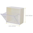 thumbnail image 5 of HEATSHAKING 1Set Wall-Mounted Storage Box for Cotton Pads and Swabs Plastic and Cotton Material 3.34x3.34x1.81 In, 5 of 8