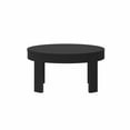 thumbnail image 4 of Plank+Beam Solid Wood Contour Round Coffee Table, 30" Coffee Table, Coffee Tables for Living Room, Modern Center Table for Small Spaces, Black, 4 of 9