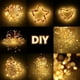 thumbnail image 5 of Juego de 2 guirnaldas de luces LED de 10 m y 100 LED, con alambre de cobre resistente al agua, para cumpleaños, jardín, patio, boda y decoración de fiestas, color blanco cálido., 5 of 5