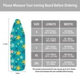 thumbnail image 5 of FKELYI Colorful Starfish Print Polyester Ironing Board Cover with Hook and Loop Fastener Straps Heat Resistant Iron Padding Covers Home Accessories for Laundry Clothing Shop, 2XL, 5 of 5