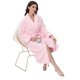 thumbnail image 5 of Bata larga de felpa suave y acogedora Yurhap para mujer, 5 of 6