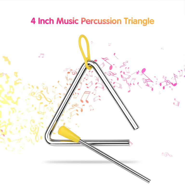 3PCS Triangle Musical à Percussion Triangle Musique Percussion