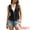 Black, variant on DARING DIVA Women's Fringe Cowgirl Sleeveless Faux Suede Tassel Vest XS Black