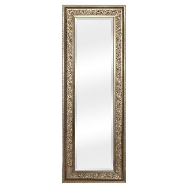 Espejo Biselado de Pared Enmarcado en color Dorado clásico | Fine Art Tj - 40 x 132 cm