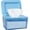 Blue, variant on Wipes Dispenser, Baby Wipes Holder, Refillable Case, Visible and One-Handed Operation, Keep Wipes Fresh and Clean (2 Pack Brown)