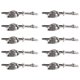 thumbnail image 1 of Houderco 10Ud Dijes Espadas Antiguos De Metal Para Collares Y Pulseras, 1 of 8