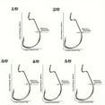 thumbnail image 5 of 25pcs Fishing Hooks Worm Hooks Bass Hooks Crank Hook, 2X Senko Texas Fishing Hooks Fishing Tackle For Bass Trout Saltwater Freshwater, Size: 8# 6# 4# 2# 1# 1/0 2/0 3/0 4/0 5/0, 5 of 10