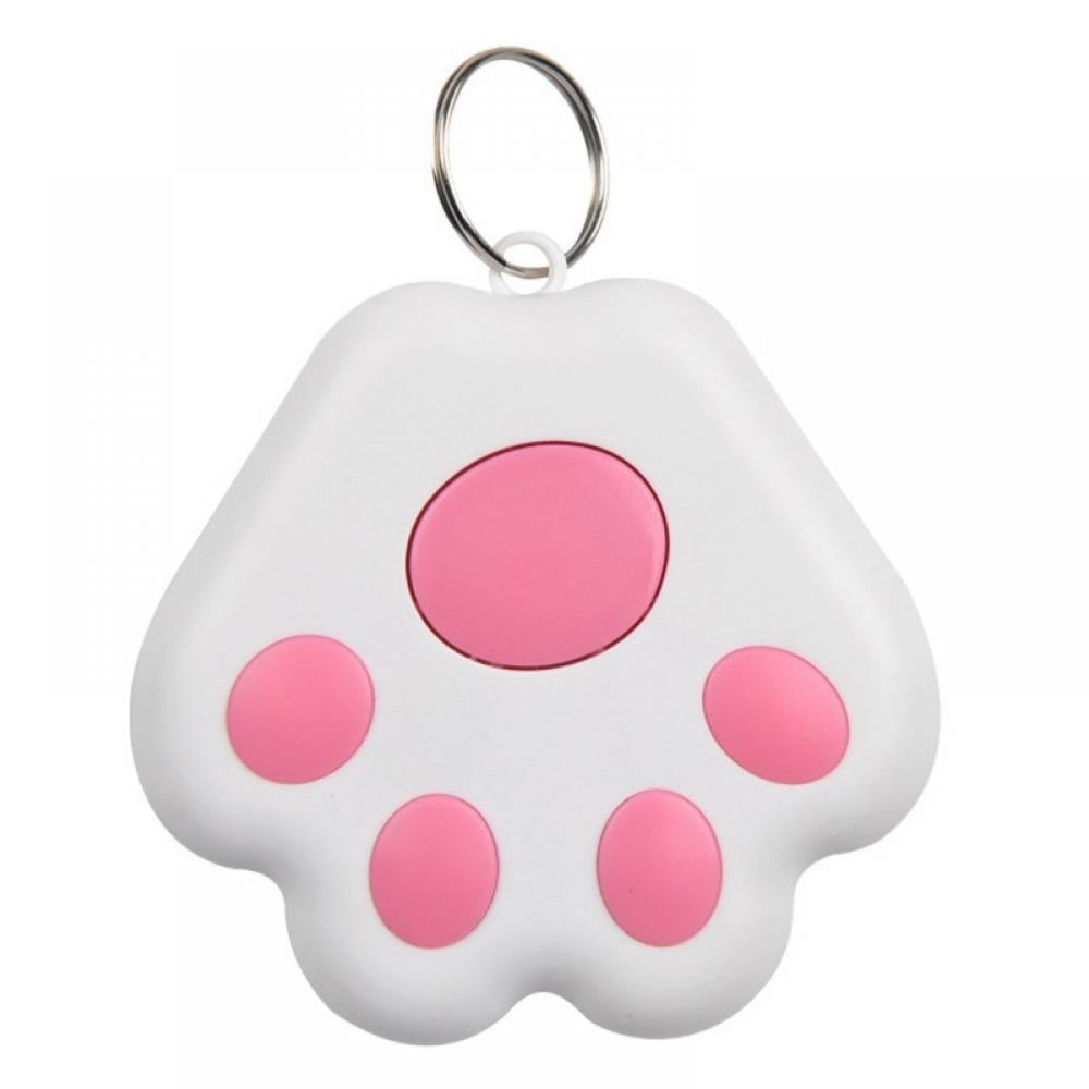 Low Energy Bluetooth 4.0 Mini Alarms Device Anti-Lost Alarm Device Dog Paw Style Mini Cat/Dog GPS Tracking Locator Small Portable Bluetooth Intelligent Anti-Lost Device for Luggages/Kid/Pet 