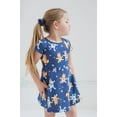 thumbnail image 4 of Bluey Bingo Toddler Girls French Terry Skater Dress and Scrunchie Infant to Big Kid, 4 of 5