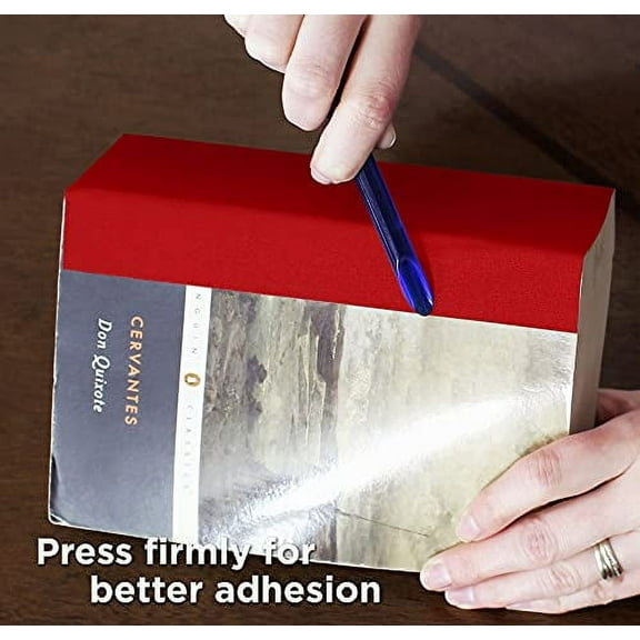 BookGuard 4 inch Premium Bookbinding Repair Cloth Tape, 15 Yard Roll, Red