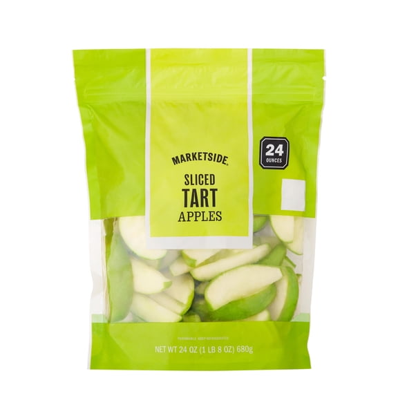 Marketside Fresh Sliced Tart Apples, 24 oz Resealable Bag
