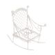 thumbnail image 4 of Mecedora de hierro en miniatura, decoración creativa, modelo de mini silla, pequeña para micro Blanco, 4 of 9