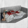 thumbnail image 6 of Jiu Jitsu Soft Flannel Fleece Throw Blanket, Japanese Martial Arts Typography on Color Splash Background, Cozy Plush for Indoor and Outdoor Use, 50" x 60", Charcoal Grey Vermilion, by Ambesonne, 6 of 6