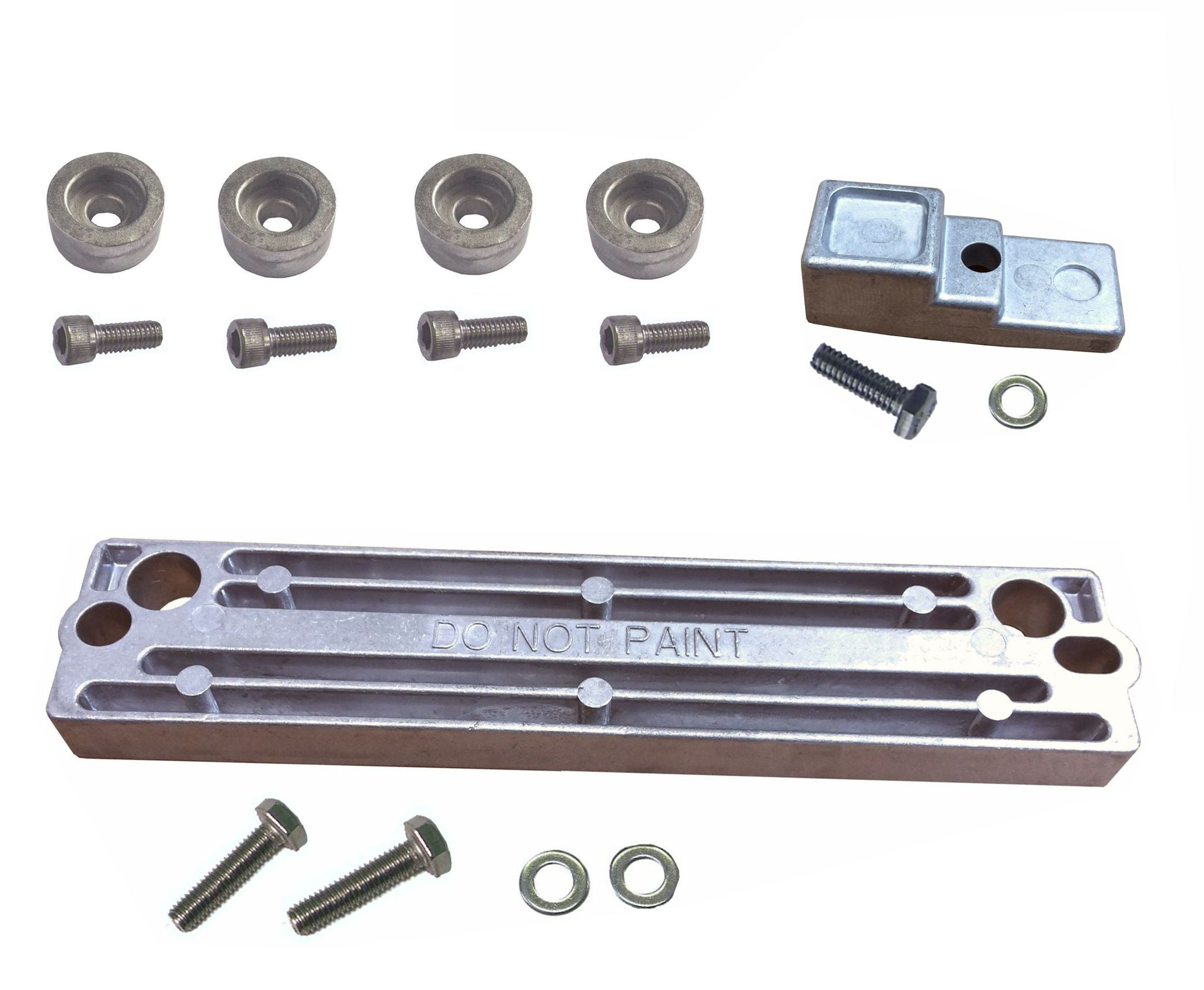 Complete Aluminum Anode Kit w/ Hardware for Suzuki 90 - 140 HP 