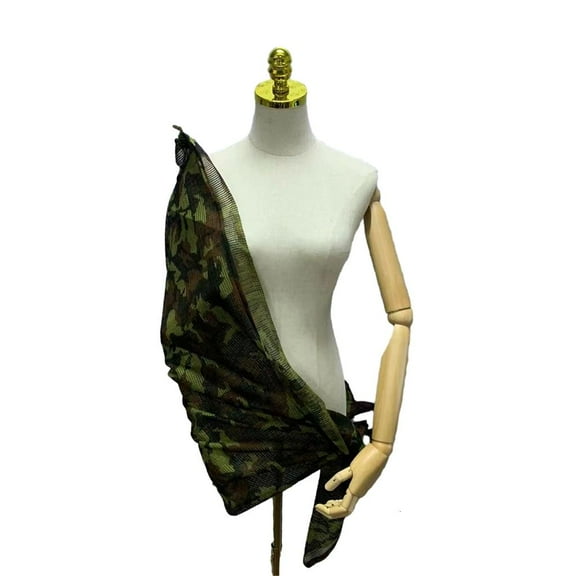 WE-POLUJ Camouflage Shemagh Face Scarf Mesh Net Keffiyeh Neckerchief Head Wrap for Men