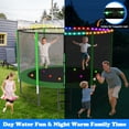 thumbnail image 4 of Cochan Trampoline, 8FT Trampoline for Kids and Adults with Enclosure Net, Heavy Duty Outdoor Trampoline with Lights and Sprinkler, 800LBS Weight Capacity for 2-3 Kids, Easy Assembly, 4 of 7