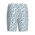 thumbnail image 4 of Picia Nautical Theme Anchors Pajama Shorts for Men, Men's Pajama Bottoms, Sleepwear,Short Pajama Pants-4X-Large, 4 of 9