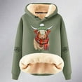 thumbnail image 4 of Womens Oversized Sweatshirts Highland Cattle Print Long Sleeve Hoodies 2025 Casual Fall Fashion Pullover Sweaters Winter Clothes, 4 of 4