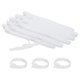 thumbnail image 1 of Uxcell 210Pcs 8" Corbatas de cable reutilizables ajustables Gestión de cables blancas, 1 of 7
