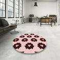 thumbnail image 4 of Ahgly Company Machine Washable Indoor Rectangle Transitional Pink Area Rugs, 5' x 7', 4 of 7