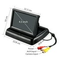 thumbnail image 4 of Car Reverse Assist 4 3 Inch Lcd Monitor High Definition Video Screen Compact Design Compatible With Multiple Vehicles, 4 of 8