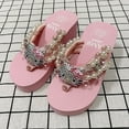 thumbnail image 3 of Sanrio Y2k Hello Kitty - Sandalias tipo chanclas suaves para playa, zapatos tipo chanclas para mujer, lindas zapatillas casuales de plataforma alta, zapatillas de verano para mujer, 3 of 5