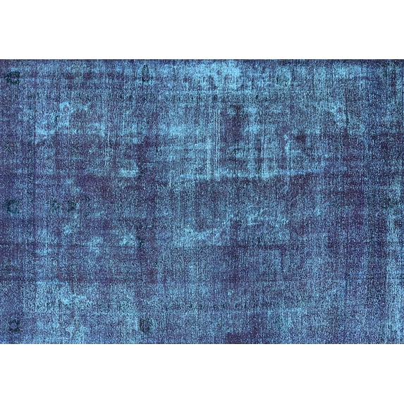 Ahgly Company Indoor Rectangle Oriental Light Blue Industrial Area Rugs, 3' x 5'