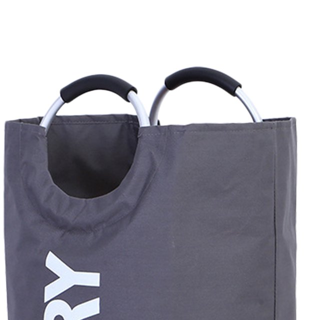 Cesta para ropa sucia, bolsa de lavandería plegable impermeable para dormitorio familiar gris oscuro Ndcxsfigh Libre de BPA