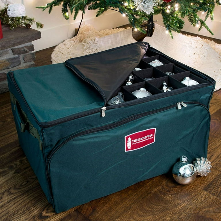 TreeKeeper 3 Tray Ornament Keeper Storage Bag with Front Pocket 