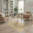 thumbnail image 2 of ODIKA Bold Patchwork Block Motif Border Abstract Inspired Cow Spotted Refined for Home Office, Gaming Room, Under Desk, Non-Slip Chair-Friendly, 2 of 7