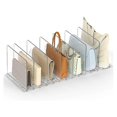 thumbnail image 2 of 2Pack Bag & Purse Organizer for Closet,Adjustable Clear Handbag Shelf Clutch Dividers for Closet Org, 2 of 5