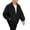 Black, variant on Hulanddfd Mens Jacket Zip Up Collared Bomber Coat, Brown Long Sleeve Casual Outerwear with Pockets & Ribbed Hem, Daily Wear