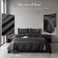thumbnail image 3 of Orylavena Black Wavy Zebra Stripe Microfiber Duvet Cover Set, Twin, 3-Piece, 3 of 13