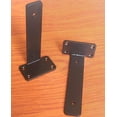 thumbnail image 6 of 8 Pack - 7 inch Black Hidden L Shelf Bracket (1/5 Inch Thicked) Iron Floating Shelf Brackets Rustic Industrial Metal Brackets for Shelf Support, 6 of 7