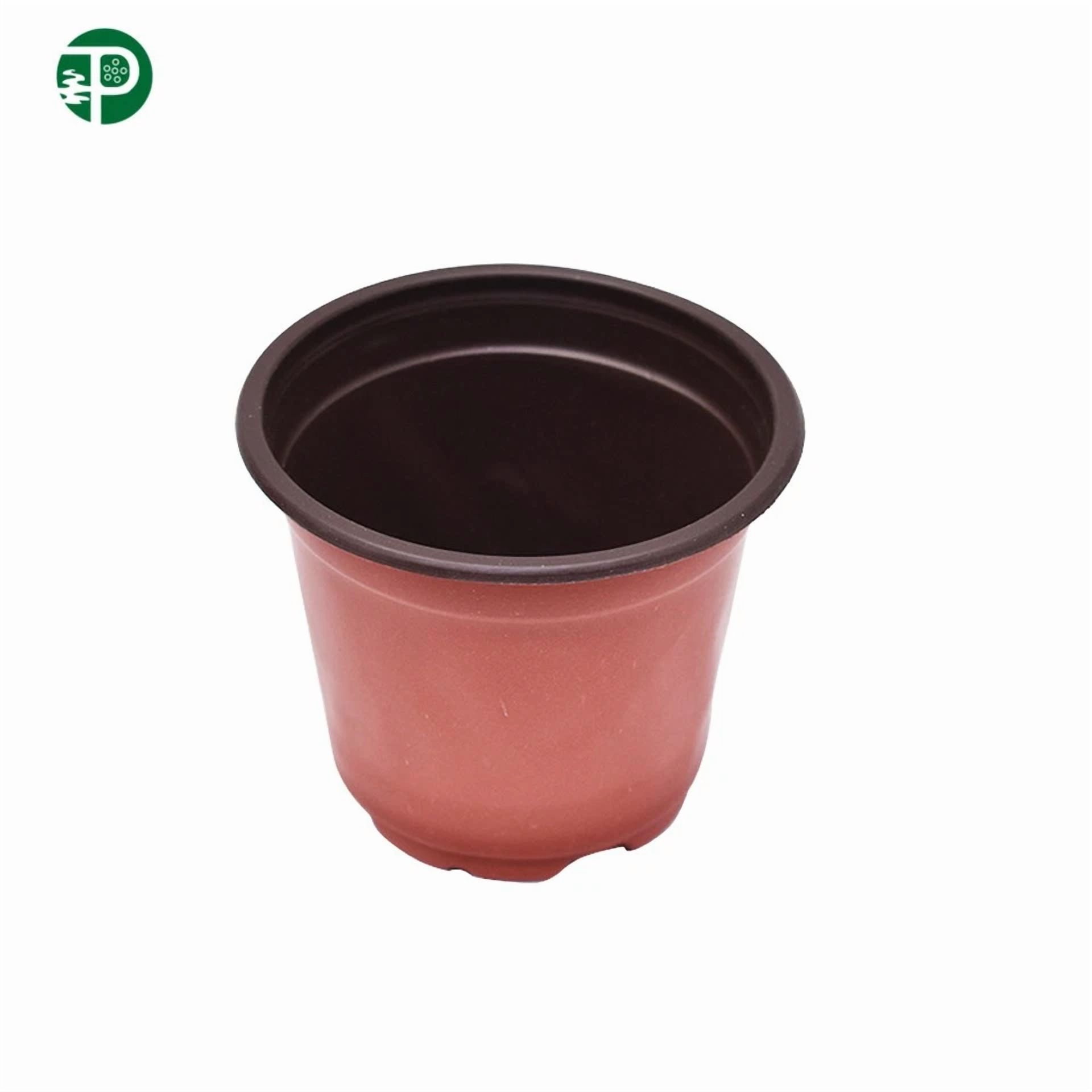 PURELY- 10×9.5×8.5Cm Multi Purpose Garden Nursery Pot Plastic Plant Flower Pots 100 Pack