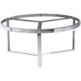 thumbnail image 1 of Best Master Furniture 35" Round Modern Tempered Glass Coffee Table in Silver, 1 of 1