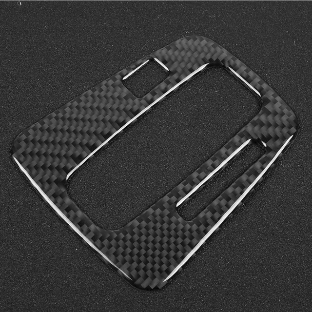 Shifter Panel Trim, Carbon Fiber Wearproof Decorative Gear Panel Cover Perfect Fit Nonfading for Car