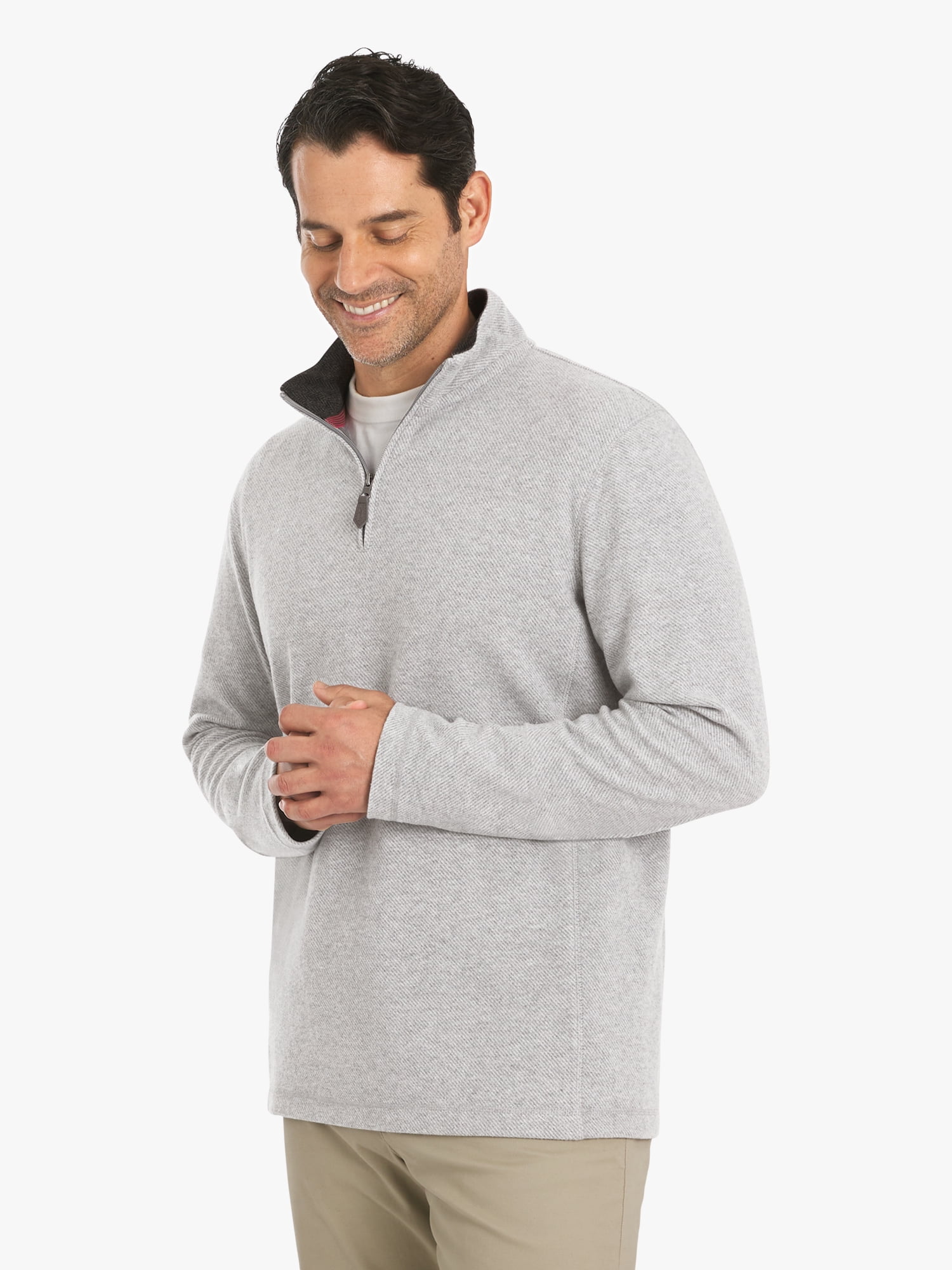 Chaps Men's & Big Men's Woodland Quarter Zip Sweater, Sizes S-2XL