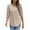 Beige, variant on 3/4 Sleeve Tops for Women Dress Casual Smocked Shirts Summer Business Work Loose Blouses Graphic Fashion Pullover, Beige, L