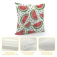 thumbnail image 4 of Pratyus Watermelon Pattern Dots Modern Rustic Decorative Couch Pillow Cases with Zipper Home Decor Pillow Case Summer Square 1PC 22x22in, 4 of 5