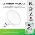 thumbnail image 5 of Sunco Lighting 6 Pack BR30 LED Bulb, 11W=65W, 6000K Daylight Deluxe, 850 LM, E26 Base, Dimmable, Indoor Flood Light for 5" or 6" Cans - UL, 5 of 6