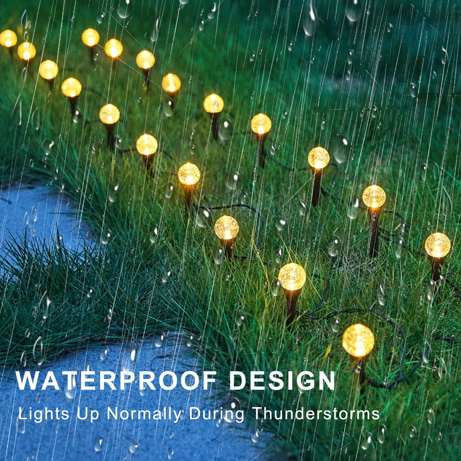 Solar Pathway Lights Solar Lights Outdoor Waterproof 15 Pcs Cold White LED Ground Lights With Rechargeable Battery Power,For Garden Patio Yard Landscape Lawn Driveway Walkway Path