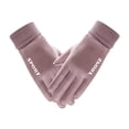 thumbnail image 3 of Outfmvch Gants Thermiques pour Femmes Gants d'Hiver pour Hommes Femmes - Écran Tactile Temps Froid Gants Tricotés Thermiques Chauds pour Course Conduite Randonnée Neige Gants Violet Taille Unique, 3 of 3