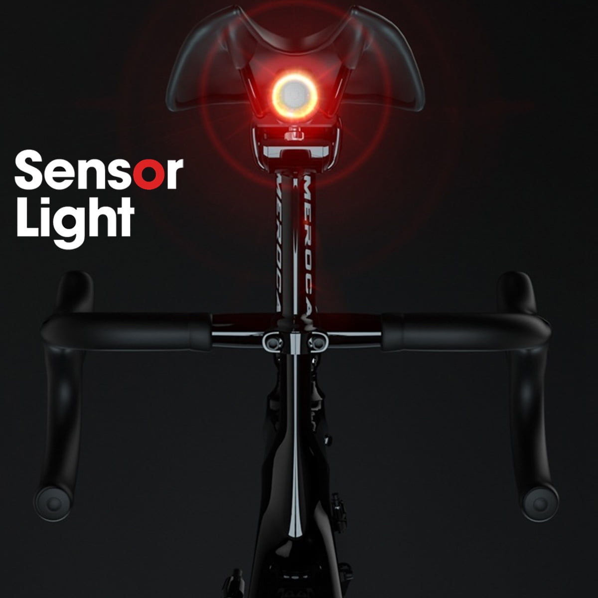 100 Lumen LED Bicycle Indicator Light, IPX6 Waterproof LED Rechargeable Bike Light Set With