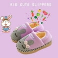 thumbnail image 5 of Girls Boys Home Slippers Warm Dinosaur House Slippers For Toddler Fur Lined Winter Indoor shoes, 5 of 7